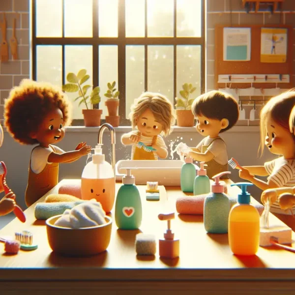 Higiena osobista w przedszkolu – nauka mycia rak, zebow i samodzielnosci