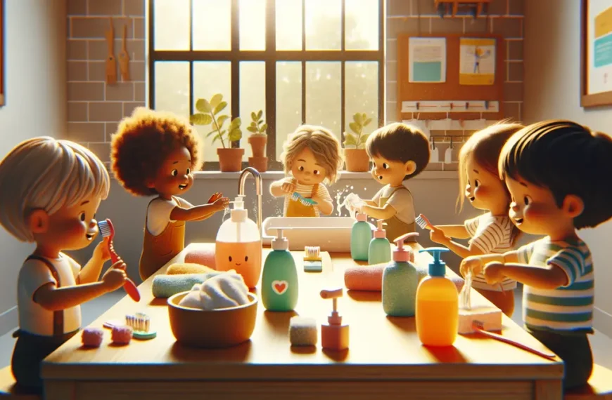 Higiena osobista w przedszkolu – nauka mycia rak, zebow i samodzielnosci